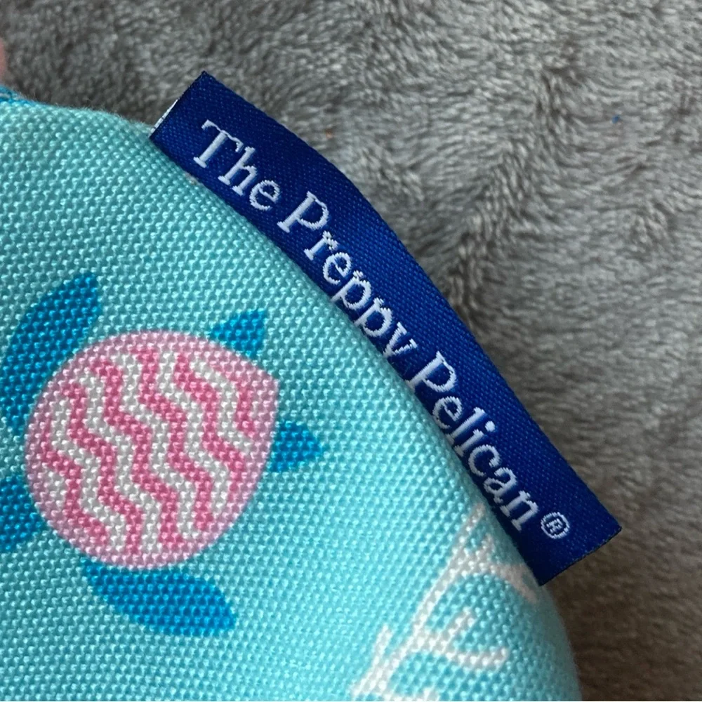 The Preppy Pelican Child's Bag by The Petting Zoo with Turtle Print & Pom Poms